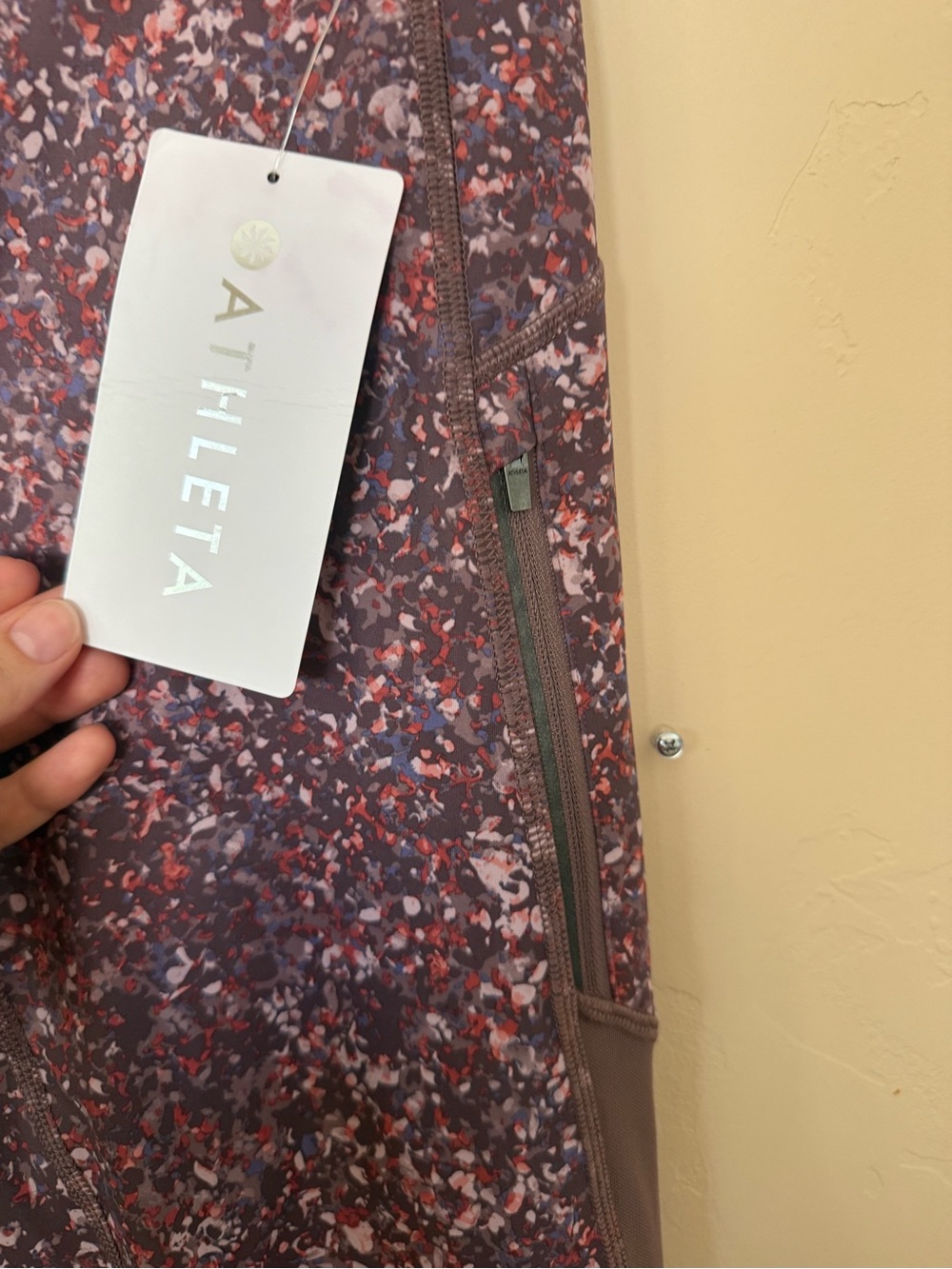 Athleta Rainier Printed Mesh Tight High Rise Leggings M NWT $98 - Picture 6 of 9